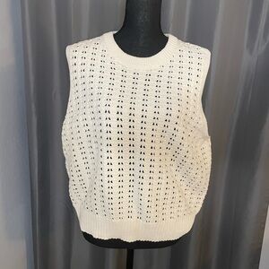 186. Universal Thread Cream Tank Sweater, Size XXL, NWT